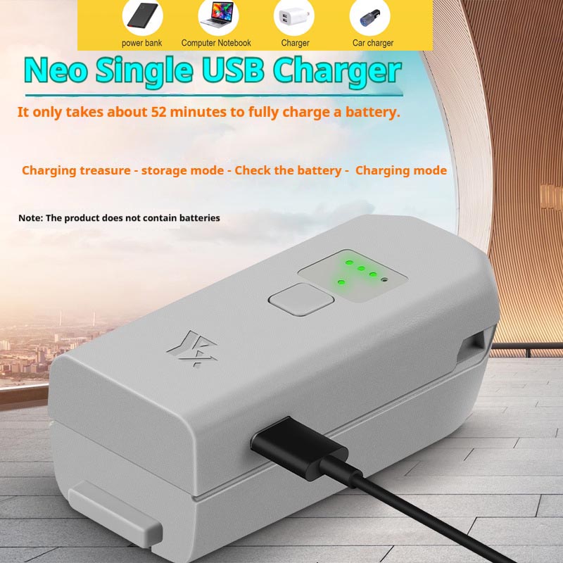 Drone Power Bank - Cargador de batería USB bidireccional para