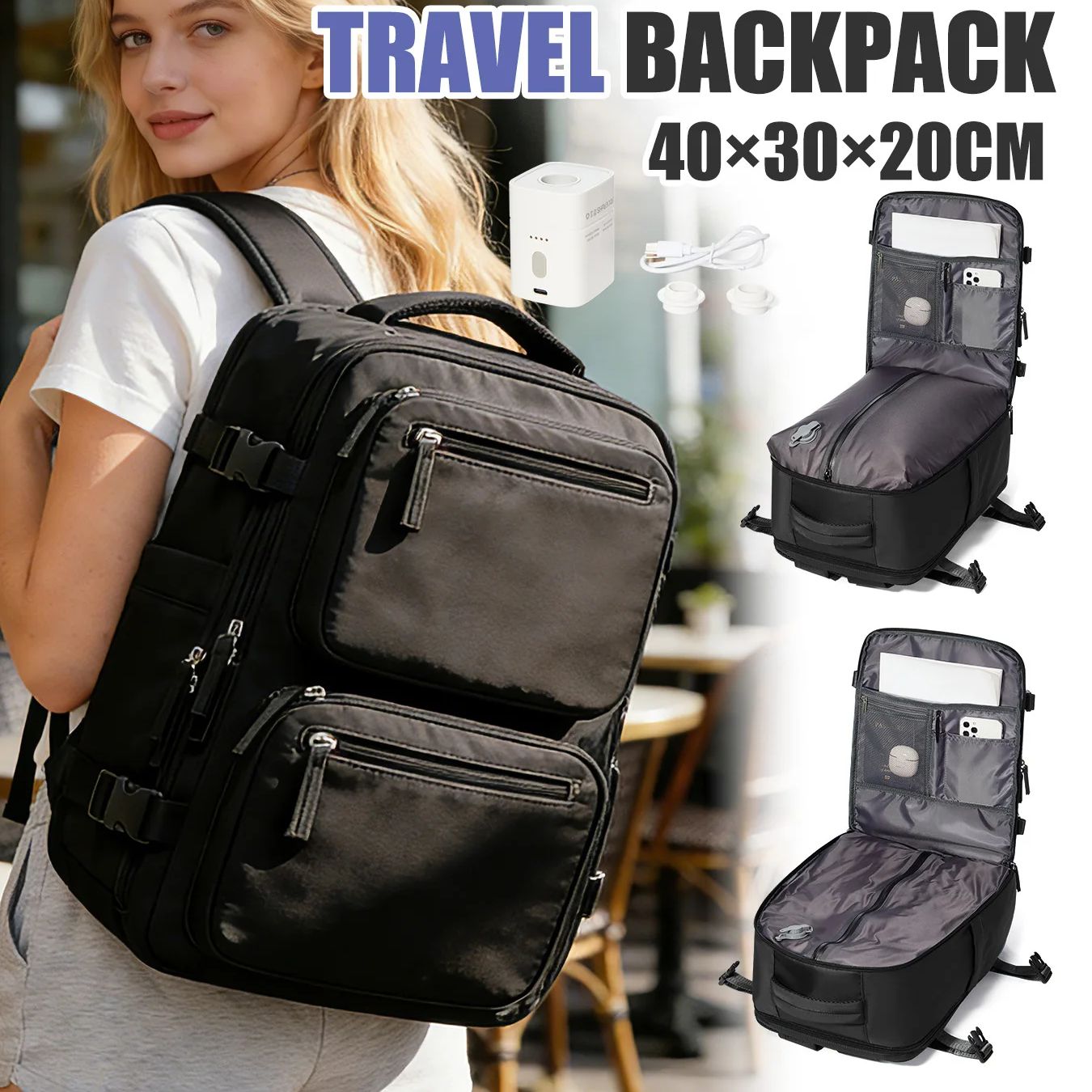 Drone Backpack - Mochila para mujer, mochila con bomba