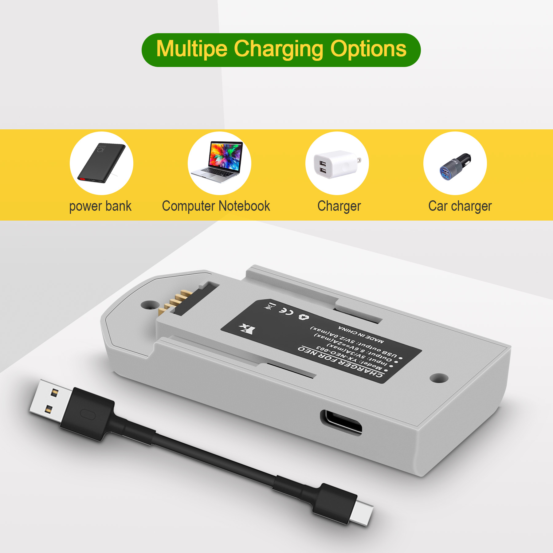 Cargador de batería USB bidire - Drone Power Bank reseña y precio