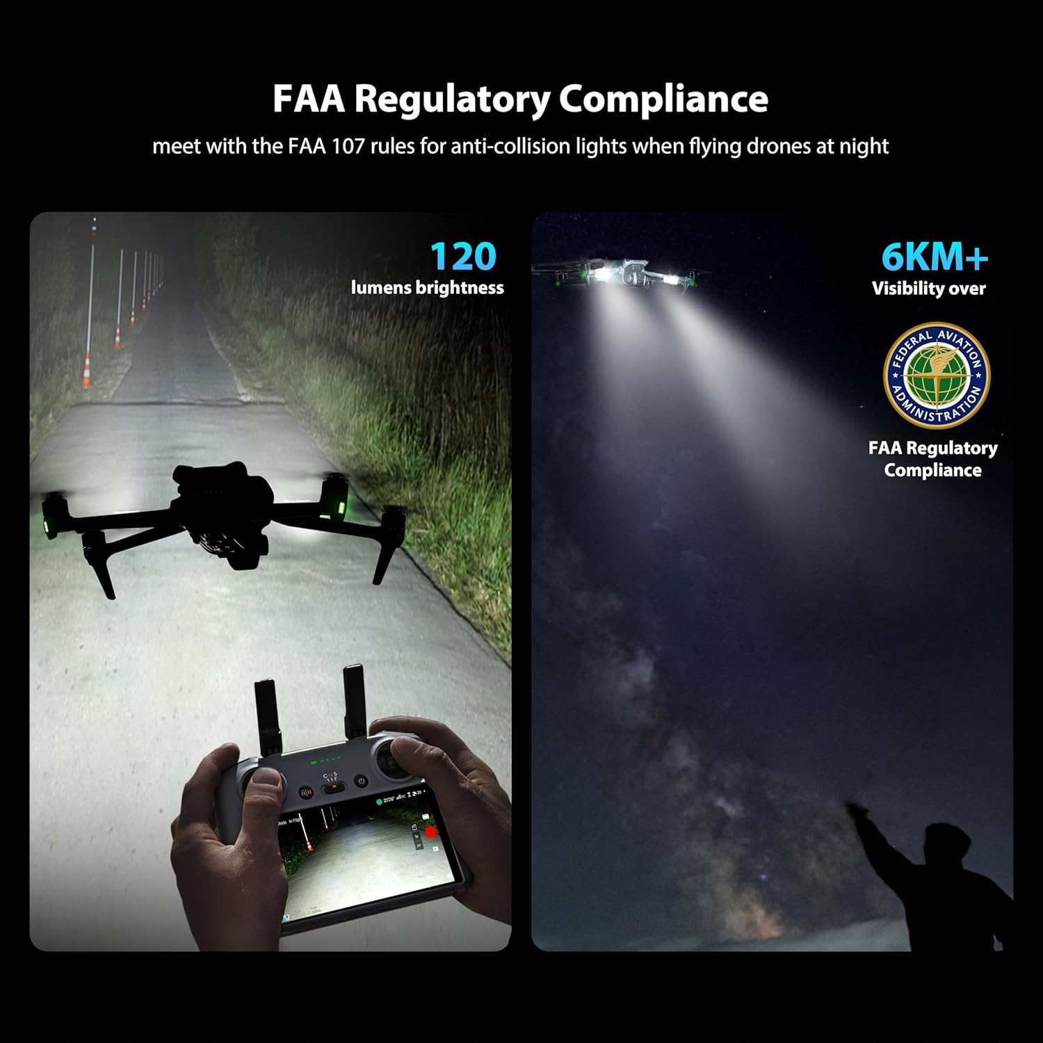 STARTRC Drone luz estroboscópi - Drone Power Bank reseña y precio