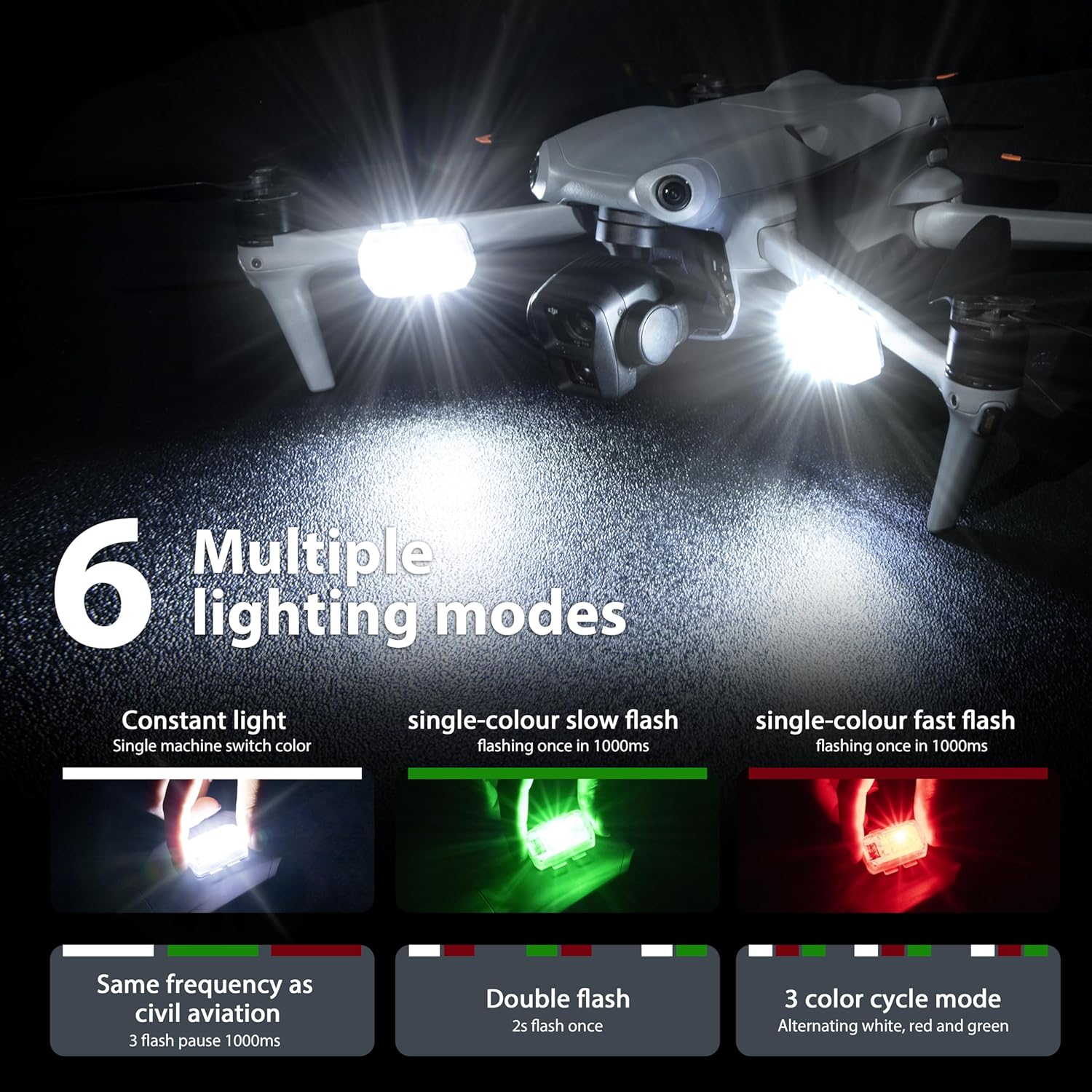 STARTRC Drone luz estroboscópi - Drone Power Bank reseña y precio